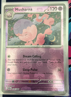 MUSHARNA 036/086 MASTERBALL PATTERN BLACK BOLT POKEMON NM - Image 1