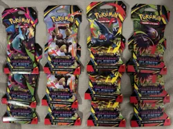 Pokemon TCG PHANTASMAL FLAMES Sleeved Booster Packs New Sealed Lot of 12 Packs - Image 1