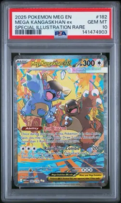 2025 POKEMON MEG EN-MEGA EVOLUTION #182 MEGA KANGASKHAN EX PSA 10 - Image 1