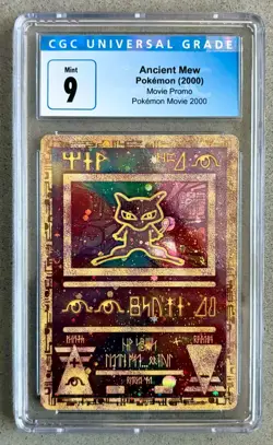 CGC 9 Mint Ancient Mew Pokemon 2000 Movie Promo Rare Clean Low Pop Vintage - Image 1