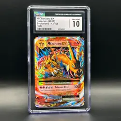 M Charizard EX 13/108 - Pokemon Evolutions 2016 - Graded CGC GEM MINT 10 - Image 1
