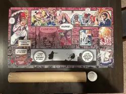 One Piece TCG Card Game Donquixote Rosinante Custom Playmat & Zones - Image 1