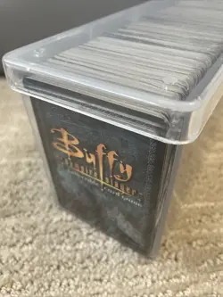 Buffy The Vampire Slayer Collectible Card Game Lot In Plastic Box 270+ Cards - Image 2
