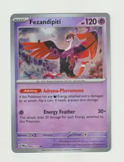 Fezandipiti Pokemon TCG SV Prismatic Evolutions Card 045/131 Master Ball - Image 1