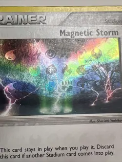 CREASED Magnetic Storm 91/101 Reverse Holo Hidden Legends AUTHENTIC Pokemon Card - Image 5
