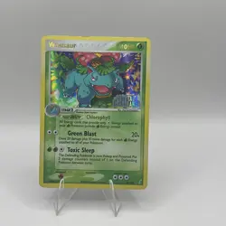 Pokemon TCG Venusaur EX Crystal Guardians Reverse Holo Card 28/100 Stamped - Image 2