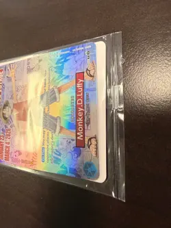 One Piece Monkey.D.Luffy College Basketball US Voyage P-055 Promo Card SEALED - Image 4