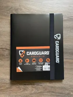 CardGuard Trading Card Binder Portfolio 9 Pocket Side-Loading Album Black 360 - Image 1