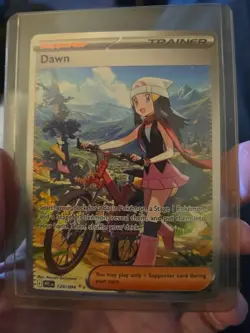Pokemon Dawn 129/094 Full Art Holo Trainer Card English TCG - Image 1