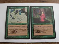 Deadly Insect X2 ARTIST PROOF Signed By Scott Kirschner Magic the Gathering - Image 1
