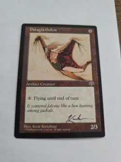Patagia Golem ARTIST PROOF Signed By Scott Kirschner Magic the Gathering - Image 1