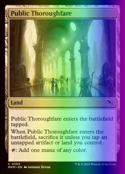 MTG Public Thoroughfare (265/462) Murders at Karlov Manor LP FOIL - Image 1