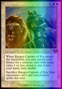 MTG Ranger-Captain of Eos (5e/404) Modern Horizons LP FOIL- ETCHED - Image 1
