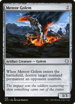 MTG Meteor Golem (210/359) Adventures in the Forgotten Realms Commander NM - Image 1