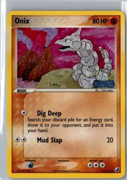 Pokemon TCG Onix EX Unseen Forces 65/115 Reverse Holo Stamped NM - Image 1