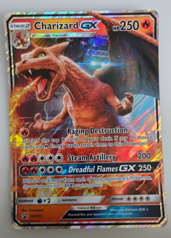 Charizard GX SM195 JUMBO Black Star Promo Pokemon Card 2019 Detective Pikachu - Image 1