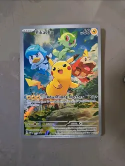 Pokemon Card Pikachu Svp Black Star Promos SVP027 Holo Promo Full Art #27 NM - Image 1