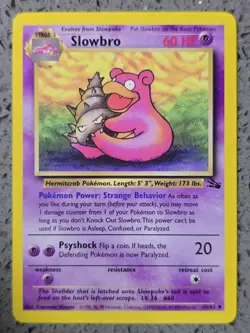 Pokemon - Slowbro - 43/62 - Fossil - WOTC - Uncommon - LP - Image 1