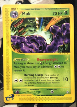 Muk 23/147 Regular Rare Aquapolis Pokemon TCG Near Mint - Image 1