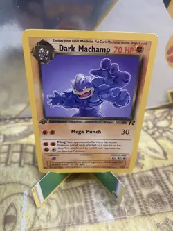 Pokemon Dark Machamp TCG 27/82 1st Edition Nonholo Rare WOTC Vintage - Image 1