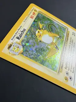 Raichu Holo Base Set Pokemon 14/102 Rare WOTC English LP Excellent - Image 3