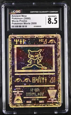 2000 Pokemon Ancient Mew Movie Promo Pokemon Movie 2000 CGC 8.5 Double Holo - Image 1