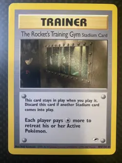 Pokemon TCG The Rocket's Training Gym 104/132 Gym Heroes Unlimited MP - Image 1