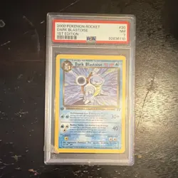 Pokemon Team Rocket Dark Blastoise 1st Edition PSA 7 #20/82 Rare 2000 - Image 1