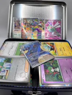 Pokemon TCG Bulk Lot Tin 1600+ C/UC/DR/RH/Ex Collection Mixed Illustration Rares - Image 1