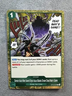 Demon Aura Nine Sword Style Asura Blades Drawn Dead Man's Game OP12-037 NM - Image 1