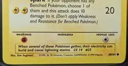 Pokemon Pikachu 50 HP Common 1st Edition Base Set 60/64 Wizards Card 1999 - Image 4