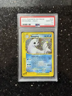 Dewgong Holo - H6/H32 - Skyridge E-Reader Vintage Pokemon Card - PSA 10 - Image 1