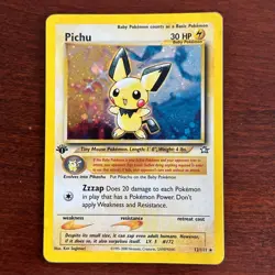 1st Edition Pichu 12/111 Holo Rare Neo Genesis Pokemon Card - Image 1