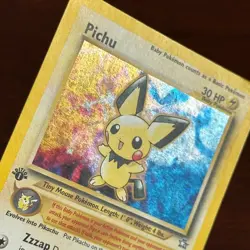 1st Edition Pichu 12/111 Holo Rare Neo Genesis Pokemon Card - Image 2
