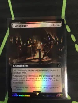 MTG Magic The Gathering Conspiracy Foil ACR Rare Ex Art Black Enchantment - Image 1