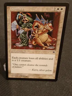 MTG Tempest "Humility" Magic the Gathering 1997 WoTC LP - Image 1