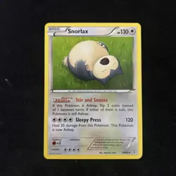 Snorlax 58/83 2016 Generations 20th Anniversary Pokemon Card Non Holo Rare - LP - Image 1