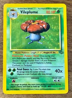 Pokemon Vileplume 15/64 Jungle Holo Rare Unlimited MP - Image 1
