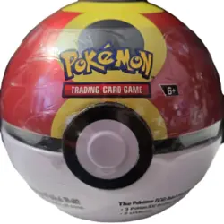 Pokemon TCG PokeBall Tin - E25 - Sealed NEW - 3 Booster Packs-2 Sticker Sheets - Image 1