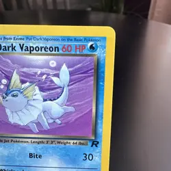 Dark Vaporeon 45/82 Uncommon Team Rocket Pokemon Near Mint - Image 4