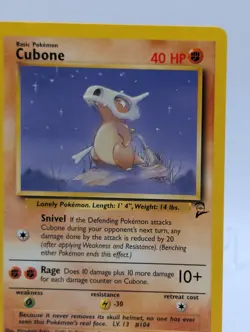 2000 Pokemon Cubone 070/130 Base Set 2 Regular - Image 3