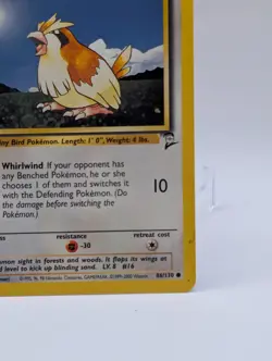 2000 Pokemon Pidgey 086/130 Base Set 2 Regular - Image 4
