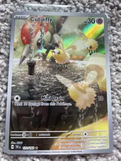 Cutiefly 172/162 Temporal Forces Illustration Full Art Holo Pokemon TCG MINT - Image 1