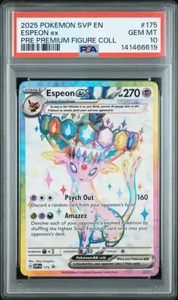 2025 POKEMON SVP EN-SV BLACK STAR PROMO #175 ESPEON EX PSA 10 - Image 1