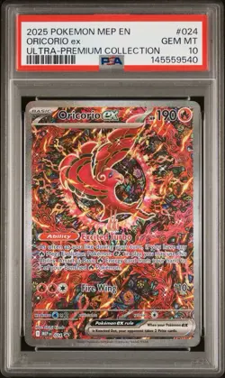 Pokemon TCG Oricorio EX 024 Me: Mega Evolution Promo Promo Holo PSA 10 190 HP - Image 1