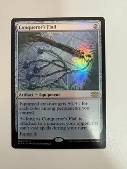 Conqueror’s Flail Foil MTG Magic the Gathering Card NM Near Mint 2X2 - Image 1