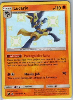 Lucario SV22/SV94 Hidden Fates: Shiny Vault - Pokemon Card - NM - Image 1