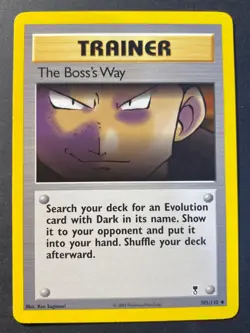 The Boss's Way 105/110 Legendary Collection Uncommon - Pokemon Card Near Mint - - Image 1