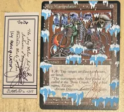 MTG Icy Manipulator Ice Age Alter Altered Sketch Art Amy WEBER Magic - Image 1