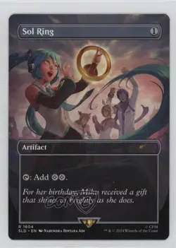 Hatsune Miku: Sakura Superstar - Sol Ring Magic: Secret Lair Drop Series #1604 - Image 1